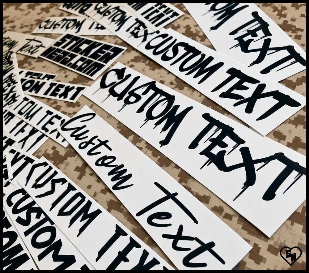 Custom Auto Lettering - Custom Vinyl Stickers And Decals