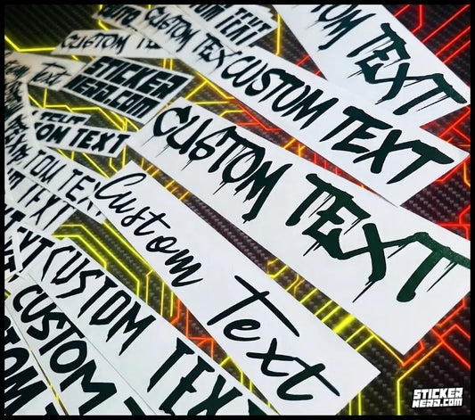 Custom Car Decals - Vinyl Window Stickers