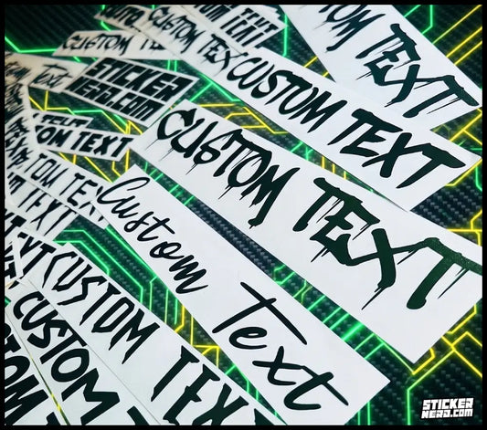Custom Car Lettering - Vinyl Stickers And Decals For Cars