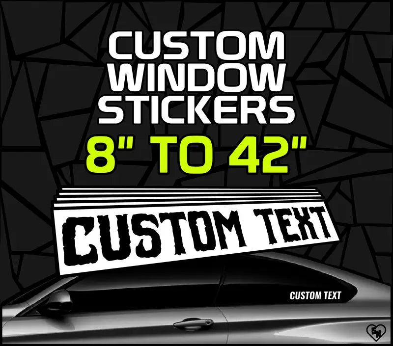 Custom Window Stickers - Design Custom Decals Online
