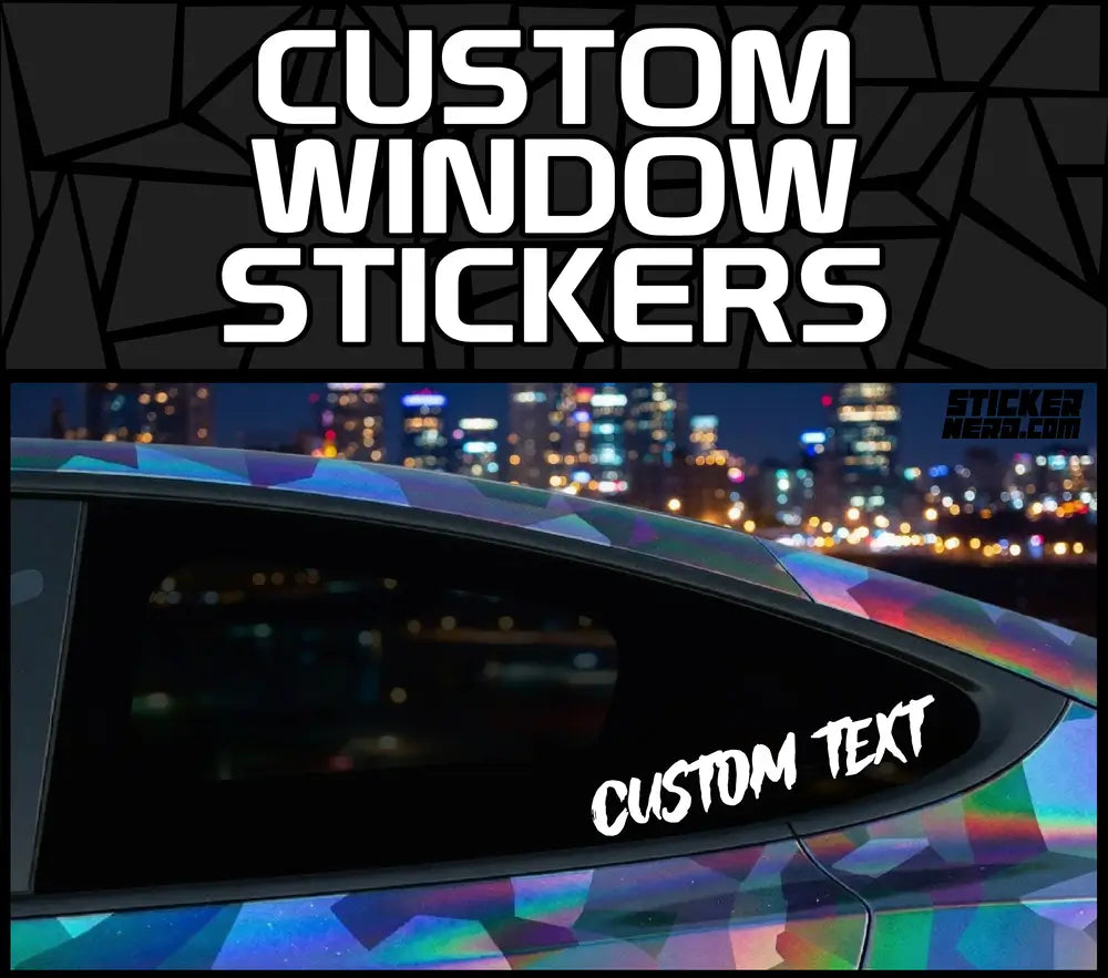 Custom Car Window Stickers And Decals