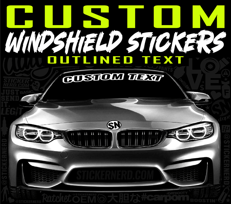 Custom Windshield Stickers