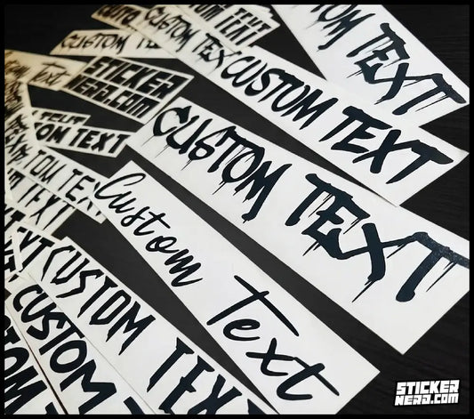 Custom Die-Cut Vinyl Decals - Custom Stickers