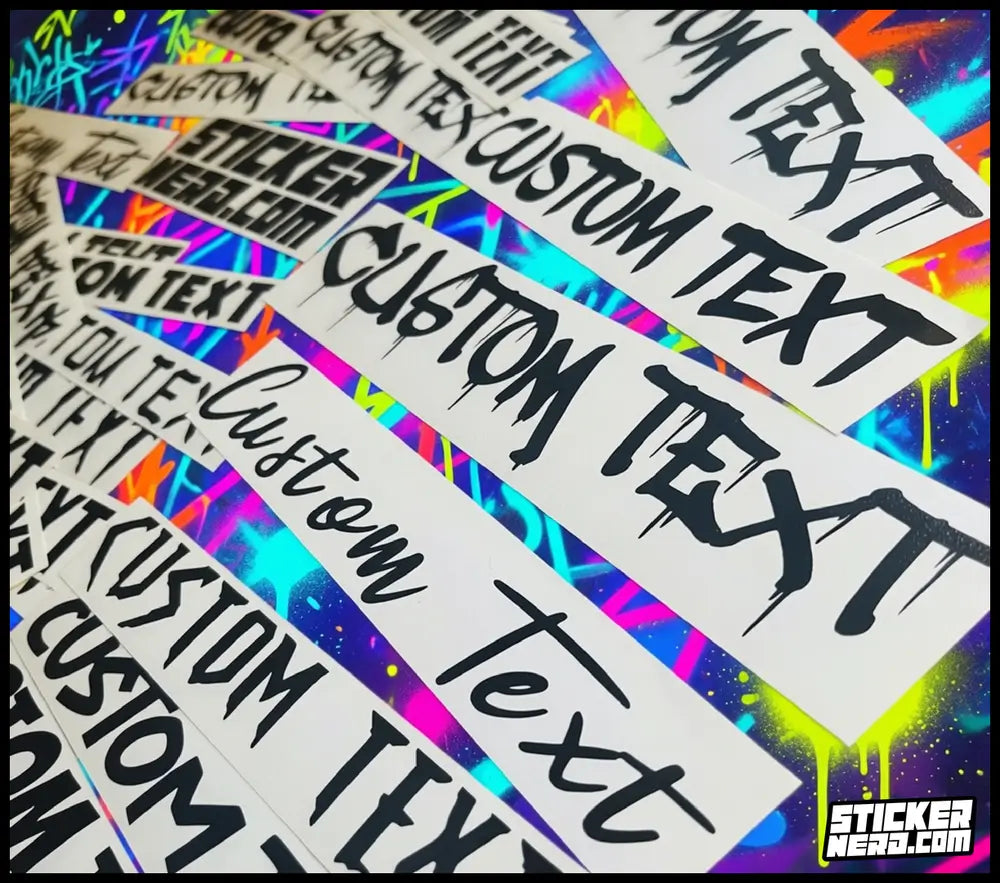 Custom Die-Cut Vinyl Stickers - Make Custom Decals Online