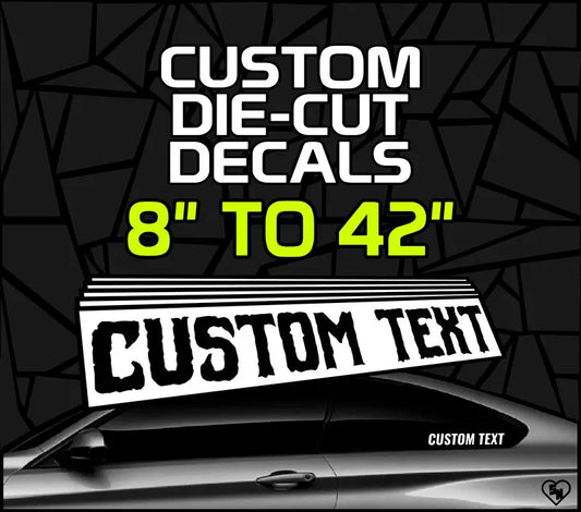Custom Die-Cut Decals - Design Custom Window Decals Online