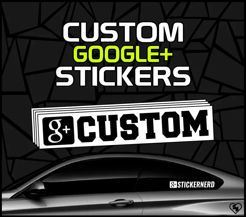 Custom Google Stickers - Car Window Decals - Social Media Stickers