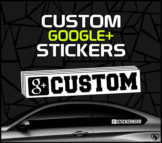 Custom Google Stickers - Car Window Decals - Social Media Stickers