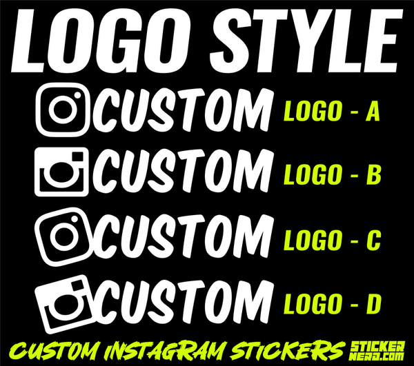 Custom Instagram Stickers - Decal - STICKERNERD.COM