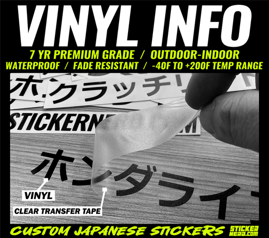 Customized Vinyl Transfer Stickers - Premium Decals