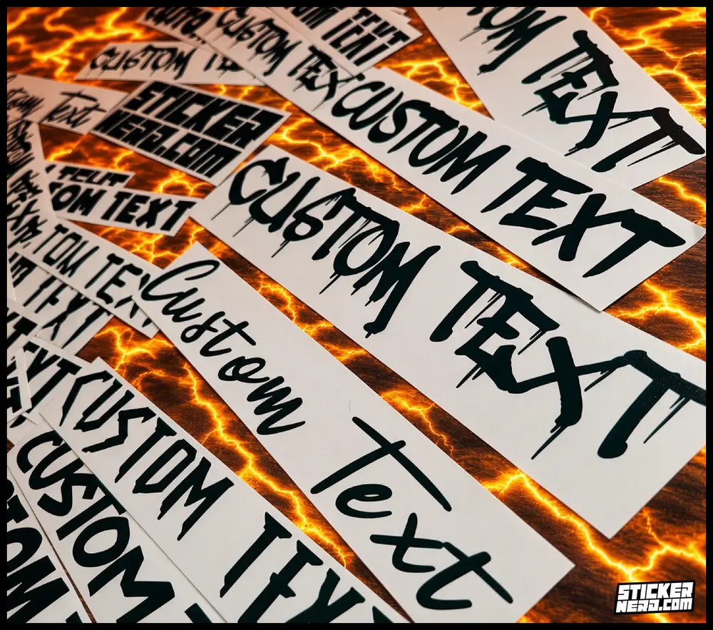 Custom Permanent Decals - Vinyl Stickers For Cars