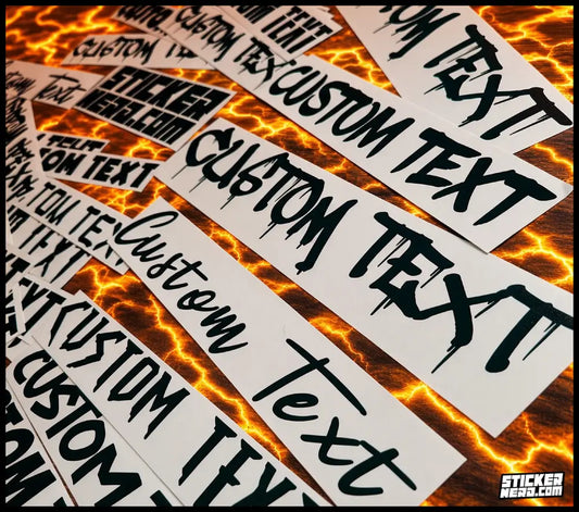 Custom Permanent Decals - Vinyl Stickers For Cars