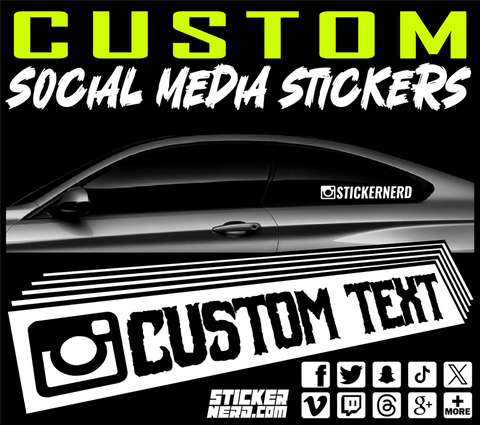 Custom Text Windshield Banners / Decals / Stickers • Fast Shipping