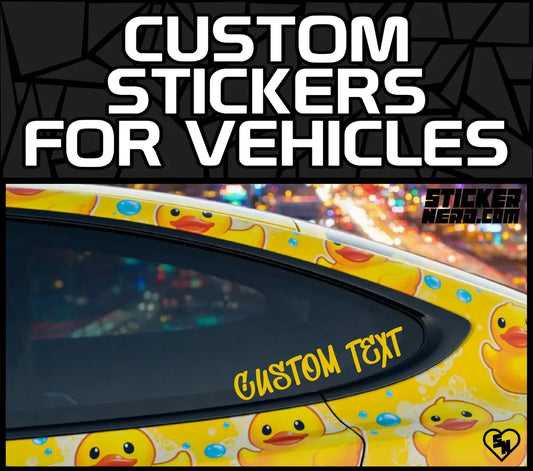 Custom Stickers For Vehicles - Custom Car Decals - StickerNerd