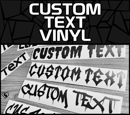 Custom Text Vinyl Stickers - Window Decals - StickerNerd