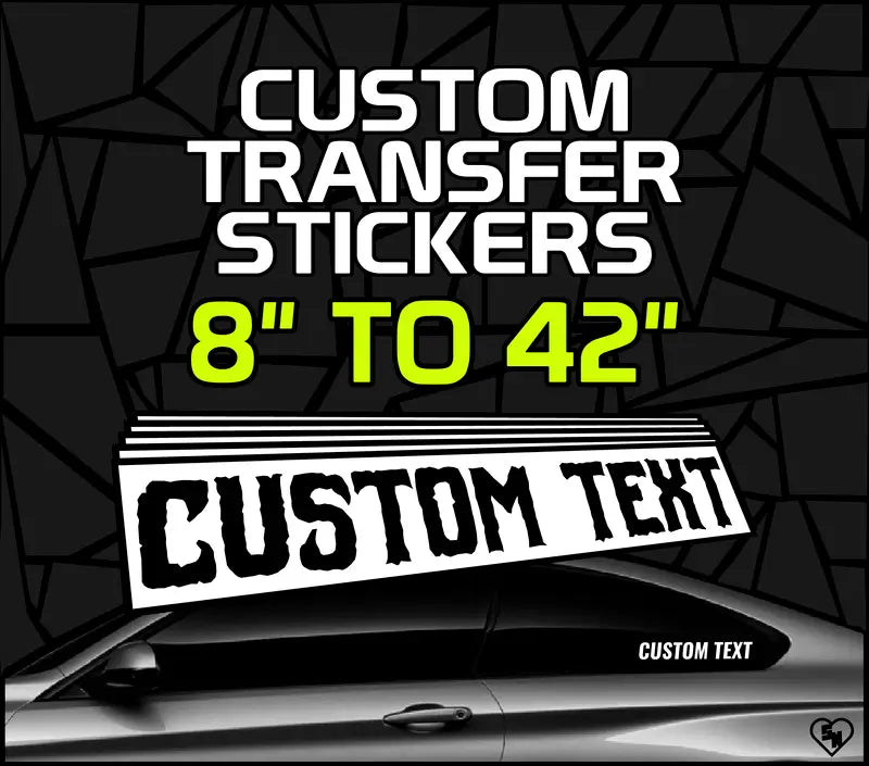 Custom Transfer Stickers - Window Lettering Decals - Custom Boat Stickers - STICKERNERD