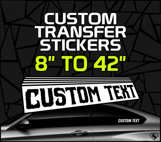 Custom Transfer Stickers - Window Lettering Decals - Custom Boat Stickers - STICKERNERD