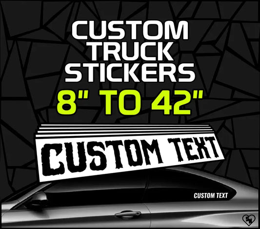 Custom Truck Stickers - Personalized Decals For Trucks And Cars