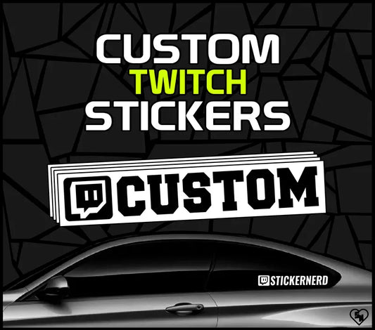 Custom Twitch Stickers - Car Window Decals - Social Media Stickers