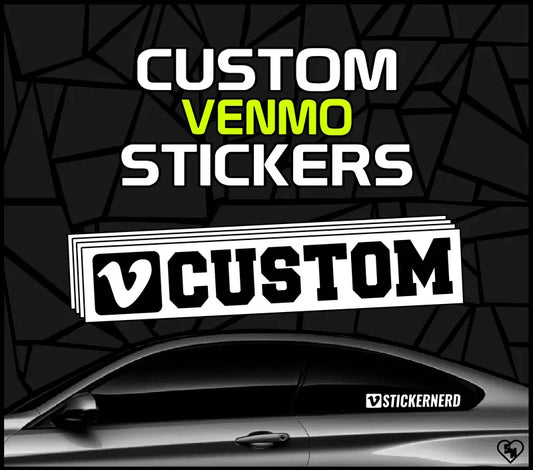 Custom Venmo Stickers - Car Window Decals - Social Media Stickers