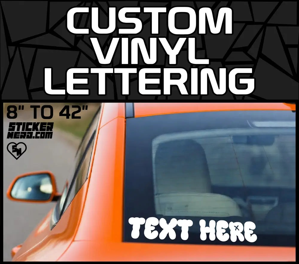 Custom Vinyl Lettering - Custom Decals - Custom Personalized Decals ...