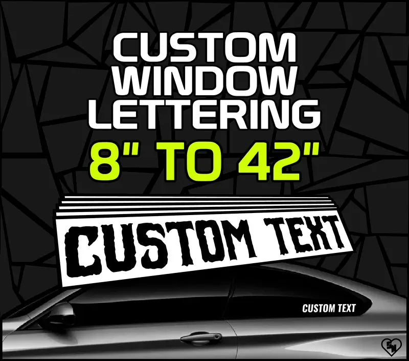 Custom Window Lettering Stickers - Car Decals - Custom Boat Stickers 