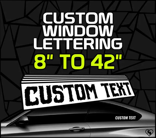 Custom Window Lettering Stickers - Car Decals - Custom Boat Stickers 