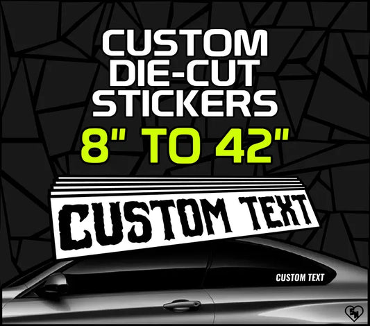 Custom Die-Cut Stickers - Design Custom Window Decals Online