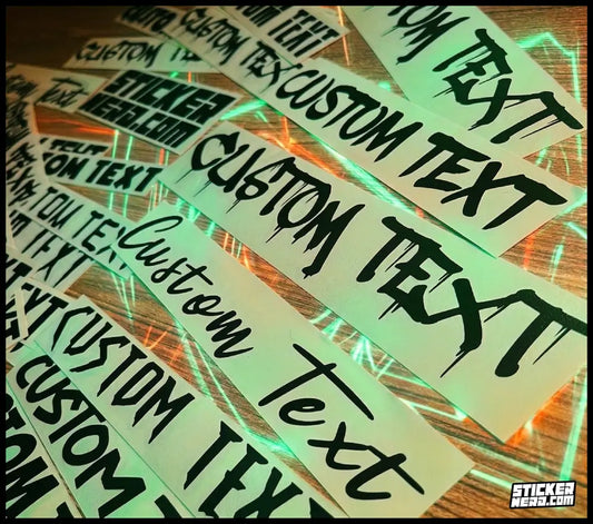 Customizable Car Window Stickers - Custom Decals