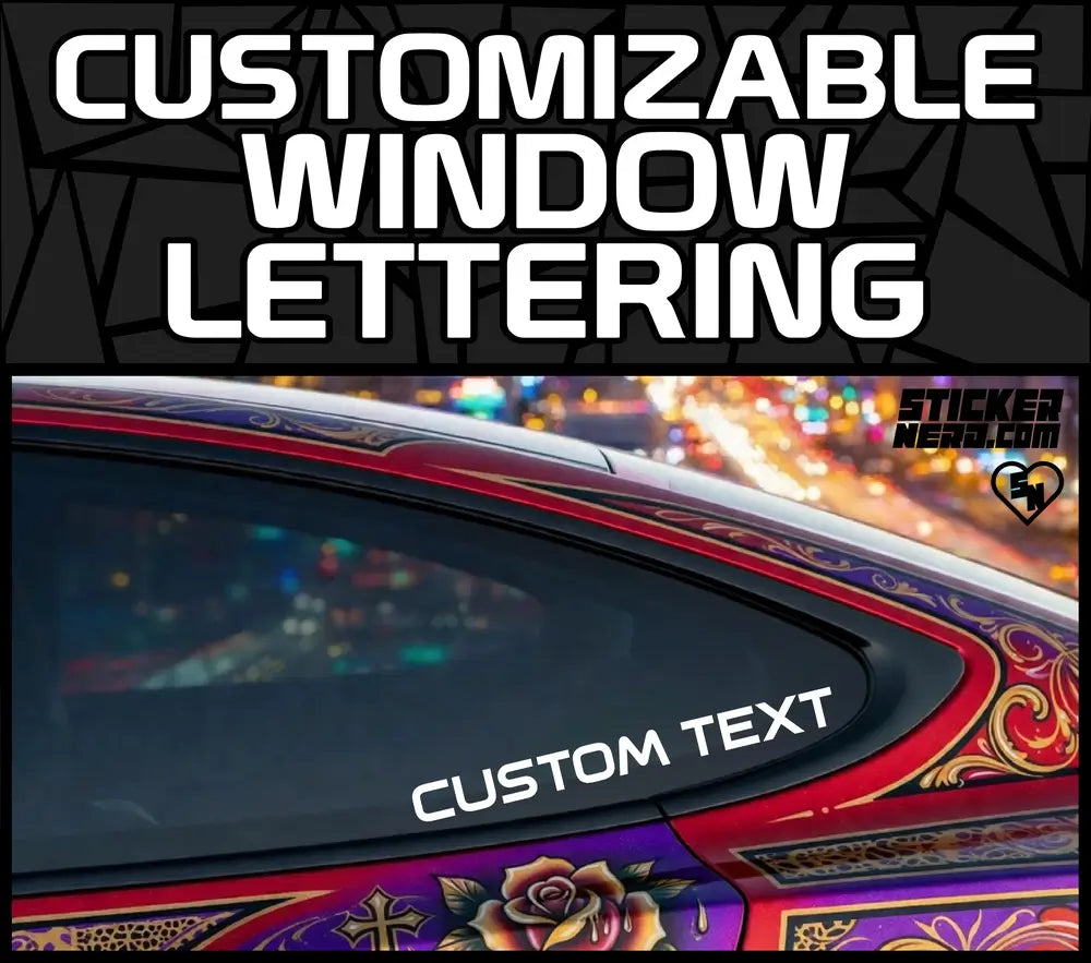 Customizable Window Lettering - Vinyl Window Stickers - Custom Decals ...