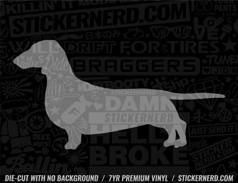 Dachshund Sticker - Dog Decal - STICKERNERD.COM