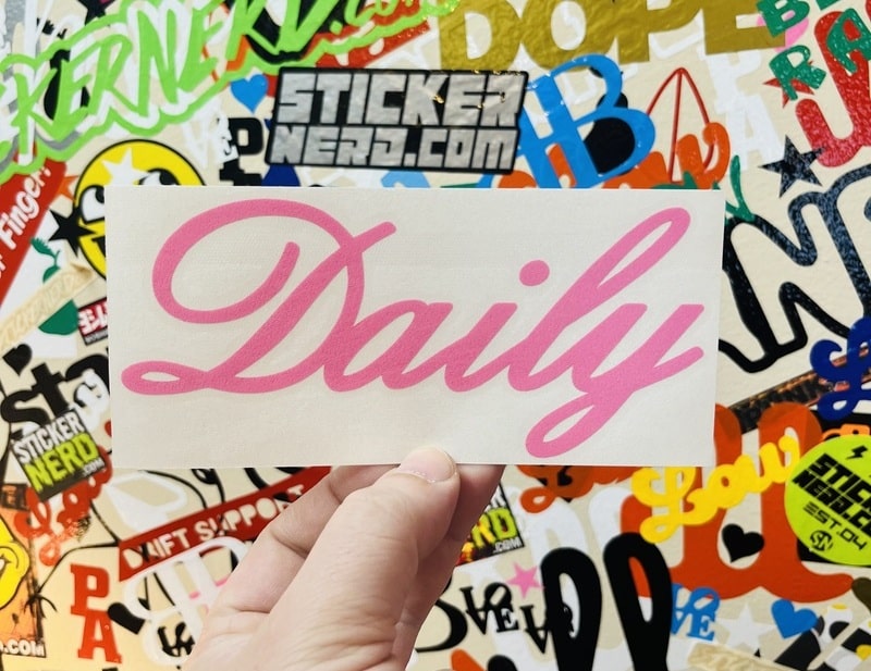 Daily Sticker - JDM Tuner Decal - Car Stickers | StickerNerd.com