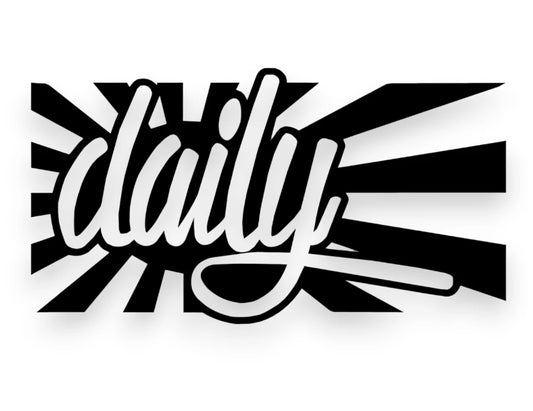 Daily Japan Flag Sticker - Window Decal - STICKERNERD.COM