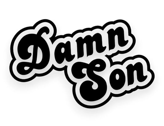 Damn Son Sticker - Window Decal - STICKERNERD.COM