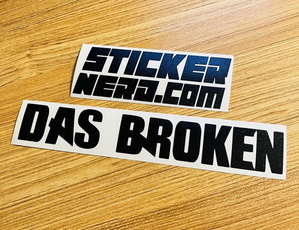 Das Broken Sticker - STICKERNERD.COM