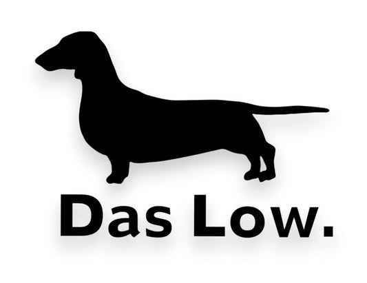 Das Low Dachshund Sticker - Funny Decal - STICKERNERD.COM