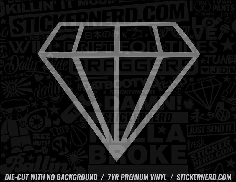 Diamond Sticker - Window Decal - STICKERNERD.COM