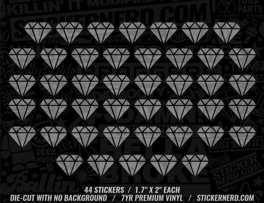 Diamond Sticker Pack - Window Decal - STICKERNERD.COM