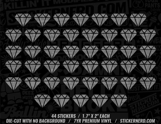 Diamond Sticker Pack - Window Decal - STICKERNERD.COM
