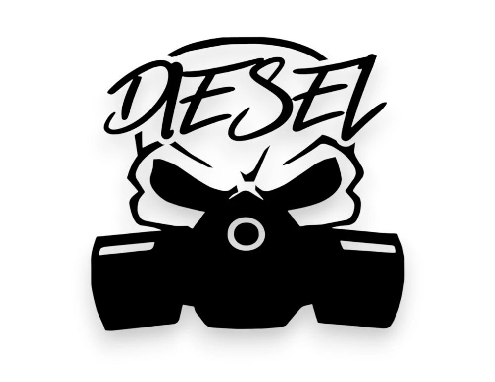 Diesel Gas Mask Sticker - Window Decal - STICKERNERD.COM