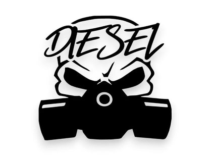 Diesel Gas Mask Sticker - Window Decal - STICKERNERD.COM