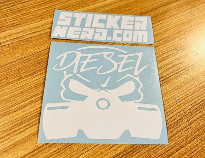 Diesel Gas Mask Sticker - Window Decal - STICKERNERD.COM