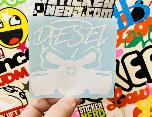 Diesel Gas Mask Sticker - Window Decal - STICKERNERD.COM