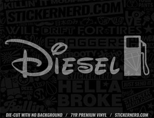 Diesel Gas Sticker - Window Decal - STICKERNERD.COM