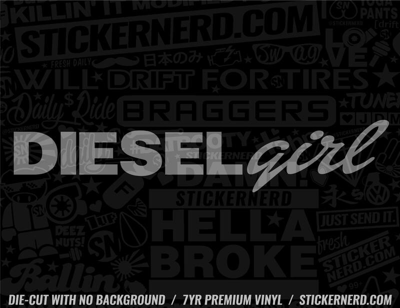 Diesel Girl Sticker - Window Decal - STICKERNERD.COM
