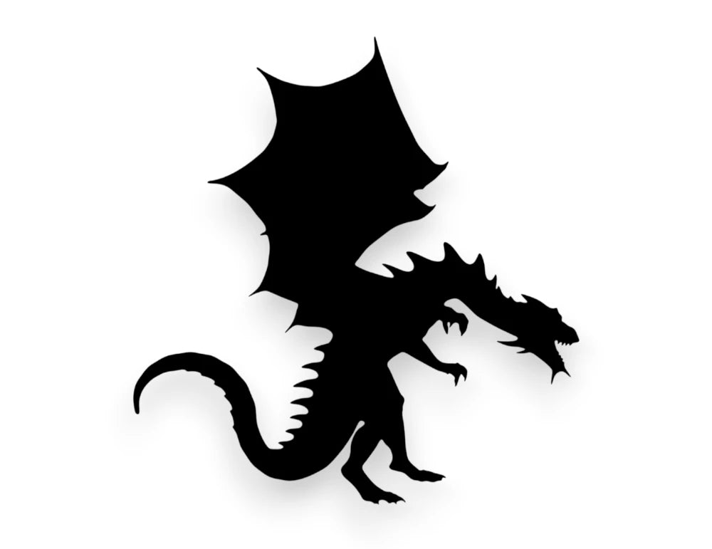 Dragon Sticker - Medieval Decal - STICKERNERD.COM