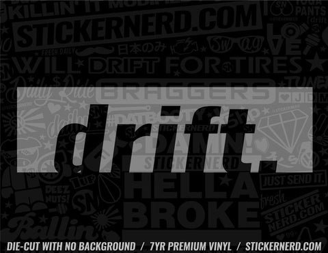 Drift Sticker - Window Decal - STICKERNERD.COM