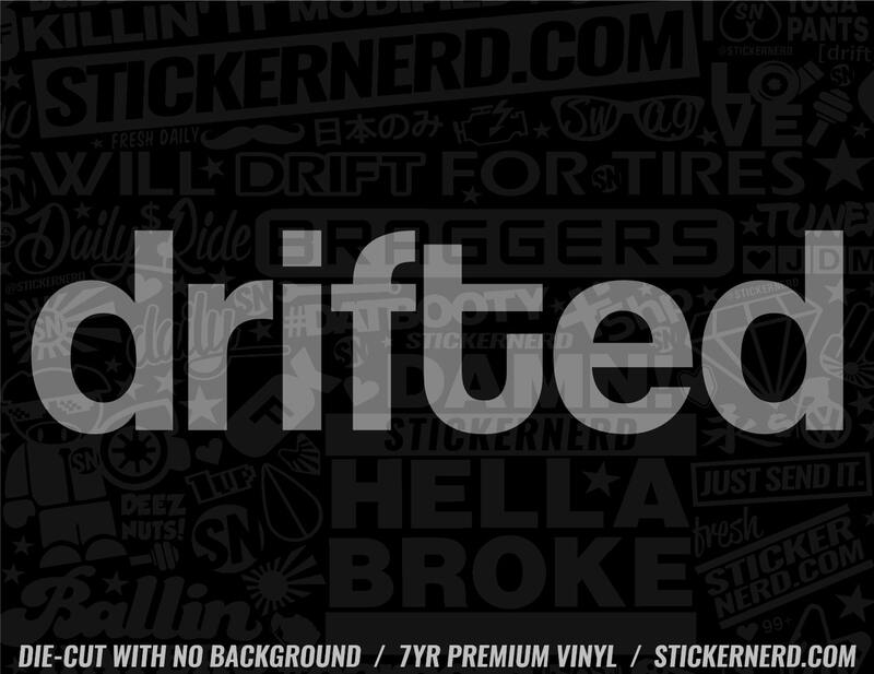 Drifted Sticker | Drift Vinyl Decal | Cool Drifting Car Stickers ...
