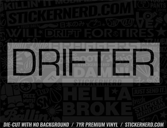 Drifter Sticker - Decal - STICKERNERD.COM