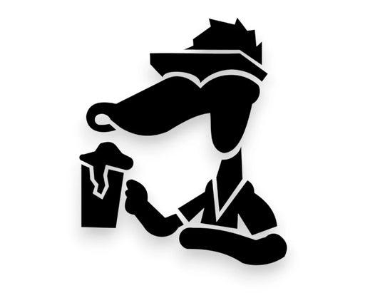 Drinking Duck Sticker - Decal - STICKERNERD.COM