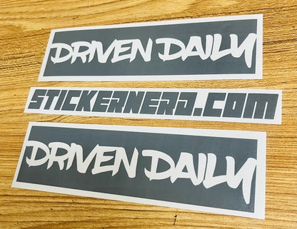 Driven Daily Window Decal - STICKERNERD.COM - Sticker Nerd